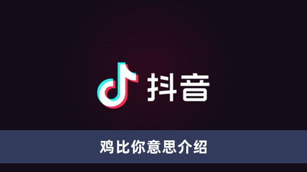 《抖音》雞比你意思介紹